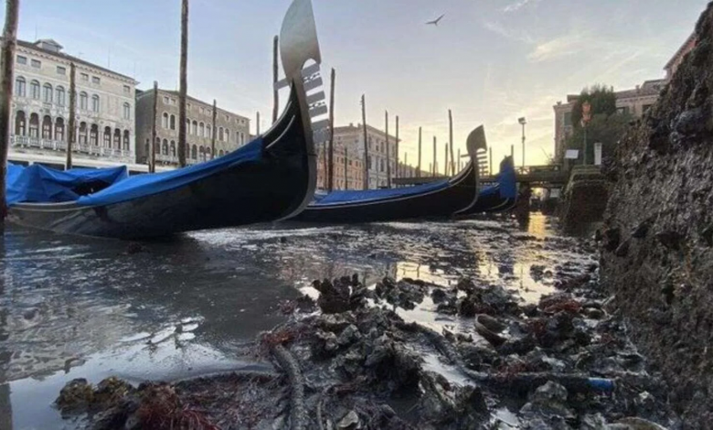 Venecia-queda-sin-agua-inundaciones-góndolas-canales-