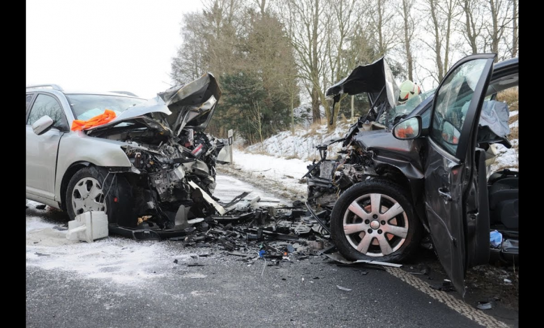Dashcam filmó un posible accidente cuando un vehículo pierde el control