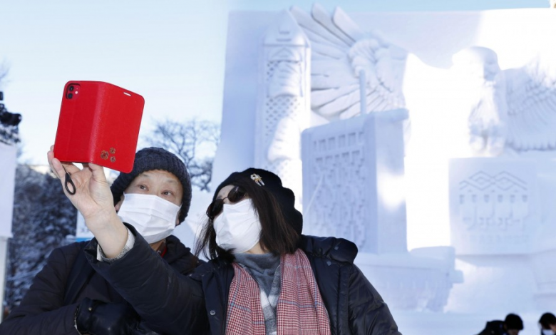 Coronavirus casi arruina el Festival de Nieve en Sapporo, Japón