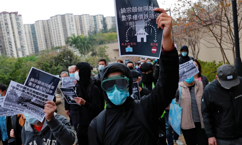 Protestas y el Coronavirus son un doble golpe para Hong Kong